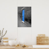 Blauwe deur poster (Keuken)