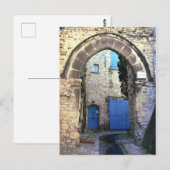 Blauwe deuren briefkaart (Voorkant / Achterkant)