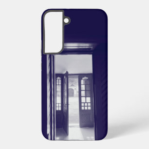 Blauwe deuren samsung galaxy hoesje
