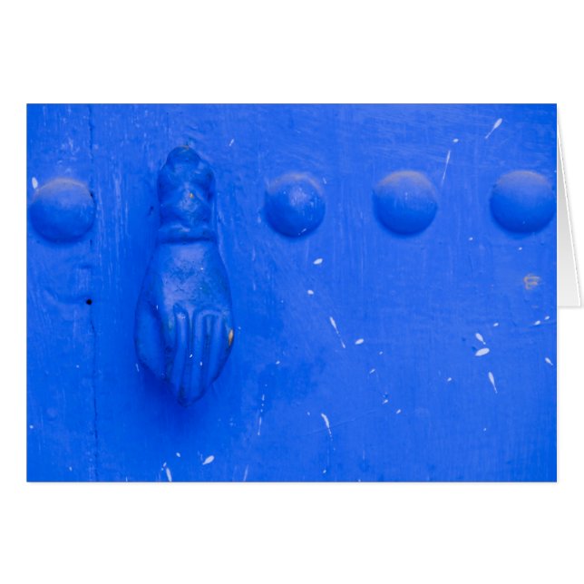 Blauwe Deurklopper (Voorkant Horizontaal)