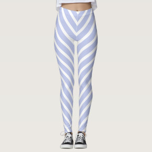 Blauwe diagonale strepen leggings