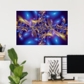 Blauwe diamant poster (Thuiskantoor)