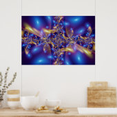 Blauwe diamant poster (Keuken)