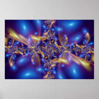 Blauwe diamant poster