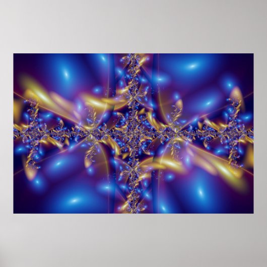 Blauwe diamant poster (Voorkant)