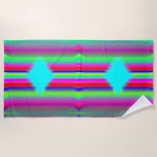 Blauwe diamant strandlaken (Voorkant)