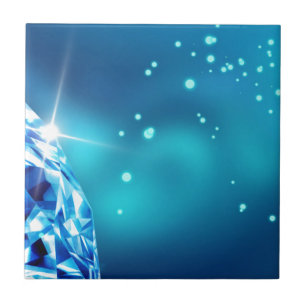 blauwe diamant tegeltje