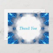 Blauwe diamanten briefkaart (Voorkant / Achterkant)