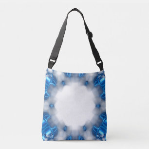 Blauwe diamanten crossbody tas