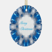 Blauwe diamanten keramisch ornament (Rechts)