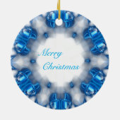 Blauwe diamanten keramisch ornament (Achterkant)