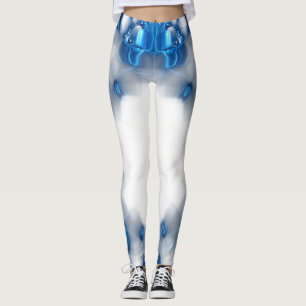 Blauwe diamanten leggings