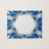 Blauwe diamanten legpuzzel (Horizontaal)