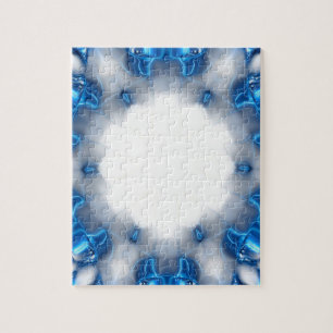 Blauwe diamanten legpuzzel