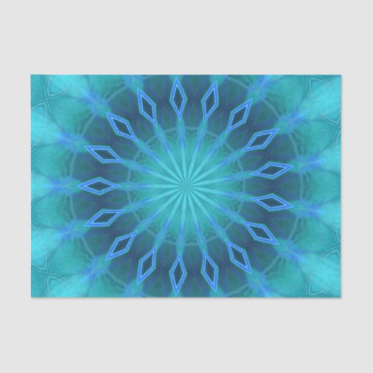 Blauwe diamanten tissuepapier (Voorkant)