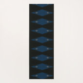 blauwe diamanten yogamat (Achterkant)