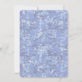 Blauwe digitale camo BEHOUD CALM EN geef Tekst uit (Achterkant)