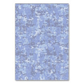 Blauwe digitale camo BEHOUD CALM EN geef Tekst uit Kaart (Achterkant)
