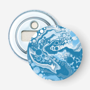 Blauwe digitale flexibele tekenkleuren voor het ve button flesopener