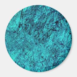 Blauwe digitale kunst met veel gemengde/labyrint l magneet