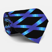 Blauwe dimonds stropdas (Opgerold)