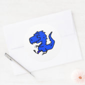 BLAUWE DINOSAURUS STICKERS (Envelop)