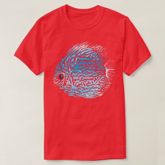 Blauwe Discus T-shirt (Design voorkant)