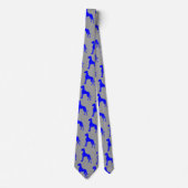 Blauwe Dog Argenta Stropdas (Voorkant)