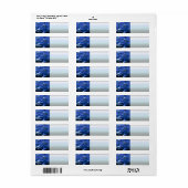 Blauwe dolfijn etiket (Full Sheet)