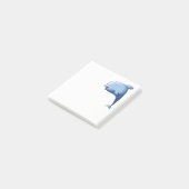 Blauwe dolfijn post-it® notes (Schuin)