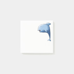 Blauwe dolfijn post-it® notes