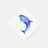 Blauwe dolfijn servetten (Hoek)