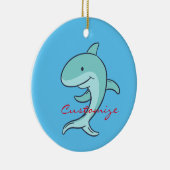 Blauwe dolfijnen Leaping Thunder_Cove Keramisch Ornament (Rechts)