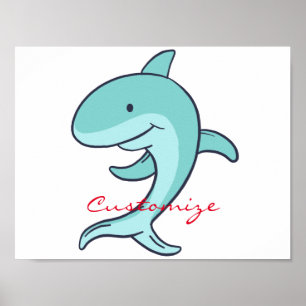 Blauwe dolfijnen Leaping Thunder_Cove Poster