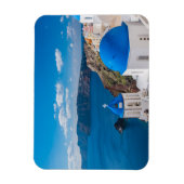 Blauwe Domes van Santorini Magneet (Verticaal)