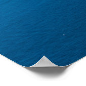 Blauwe Domes van Santorini Poster (Hoek)