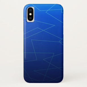 Blauwe donkeromber iPhone x hoesje