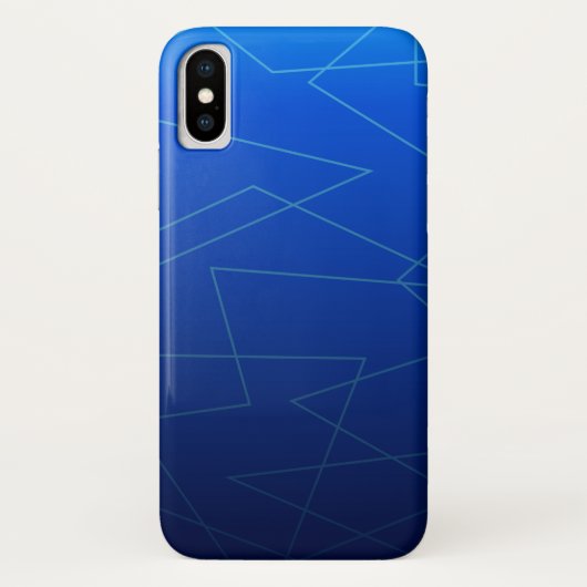 Blauwe donkeromber Case-Mate iPhone case (Achterkant)