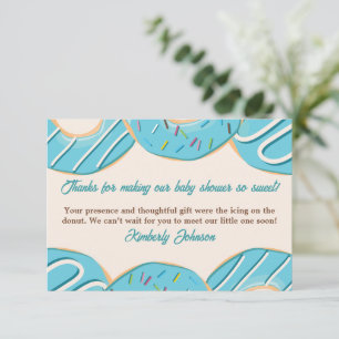 Blauwe Donut Delight Bedankkaart