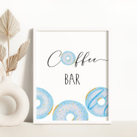 Blauwe donuts baby sprinkle Koffiebar
