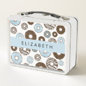 Blauwe Donuts, Bruine Donuts, Strooien, Jouw naam (Achterkant)