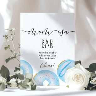 Blauwe donuts Momosa bar Poster