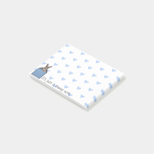 blauwe doos post-it® notes (Schuin)