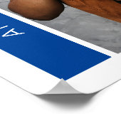 Blauwe dozen en foto-Afstuderen Poster (Hoek)