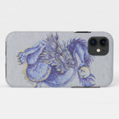 Blauwe draak Case-Mate iPhone case (Achterkant (horizontaal))