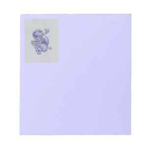 Blauwe draak notitieblok