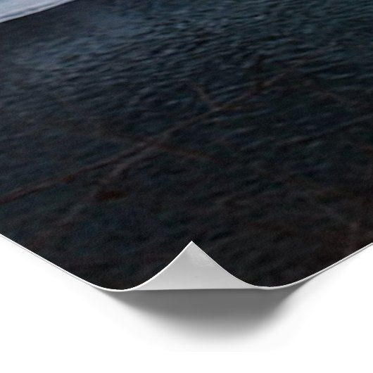 Blauwe draak poster (Hoek)