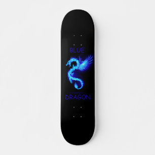 Blauwe draak skateboard
