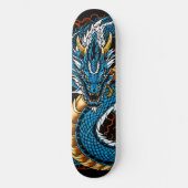 Blauwe draak skateboard (Voorkant)