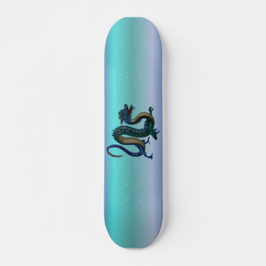 Blauwe draak skateboard (Voorkant)